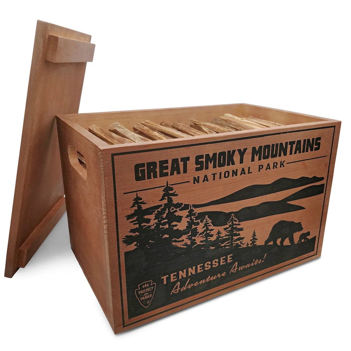 Orvis Customer Favorite -National Parks Fatwood Wooden Crate