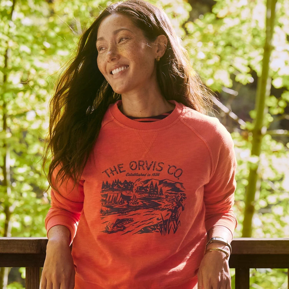 Orvis Limited Edition -Women's Montana Morning® Graphic Crewneck Sweatshirt