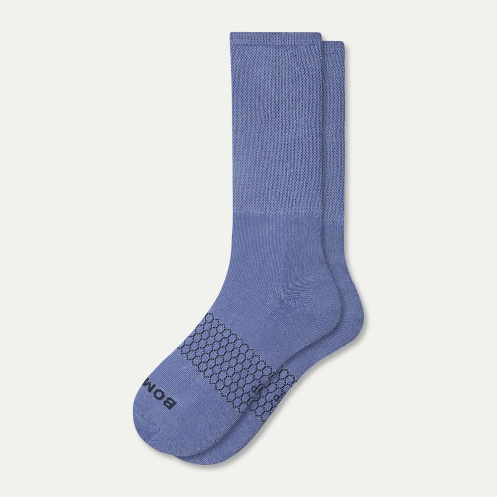 Ultra Stretch Calf Socks - Oyster Blue L [10114]