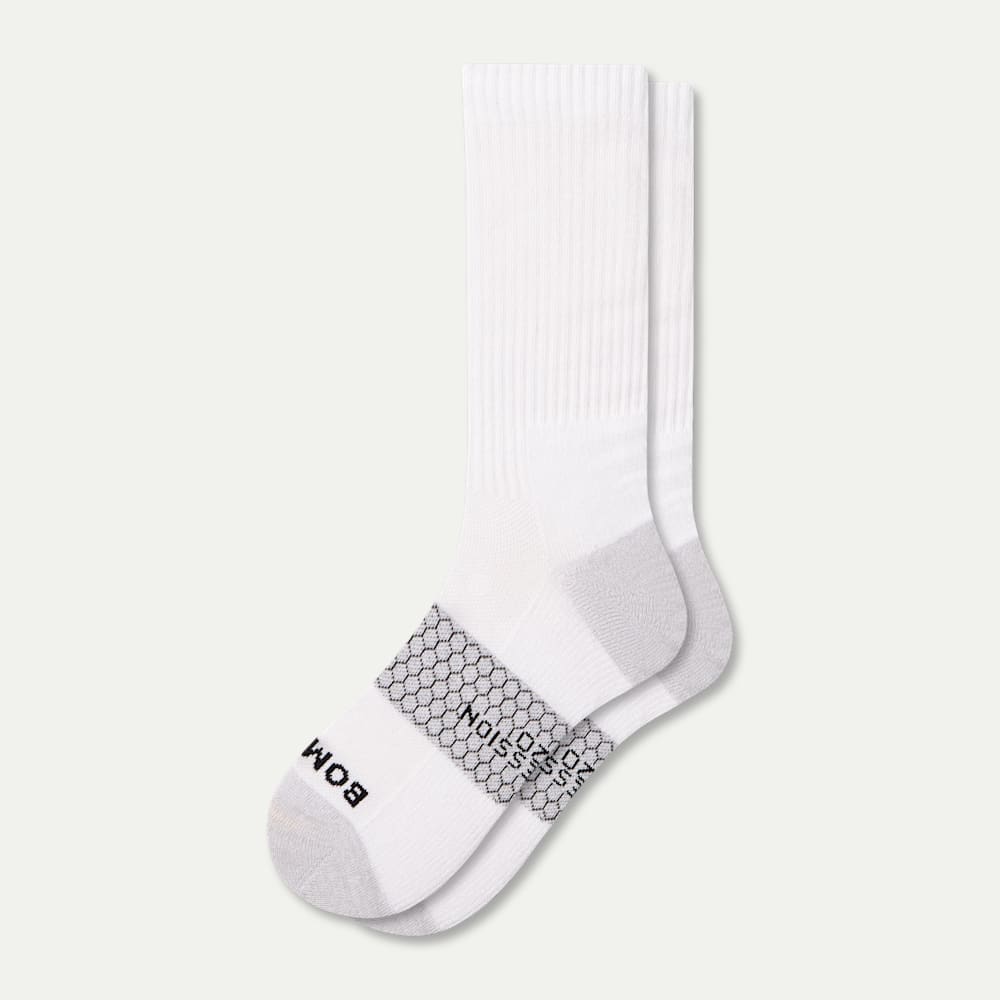 Everyday Compression Calf Socks - White L [10127]