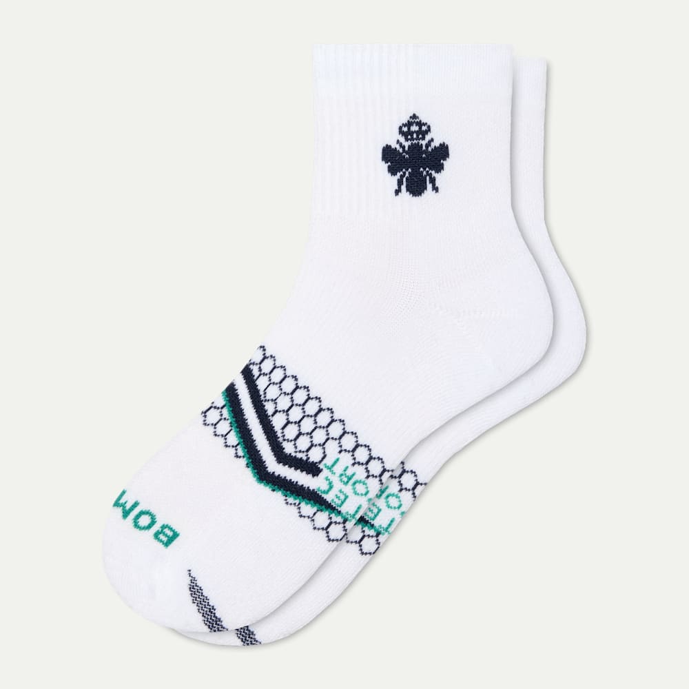 All Sport Quarter Socks - White Midnight L [10445]