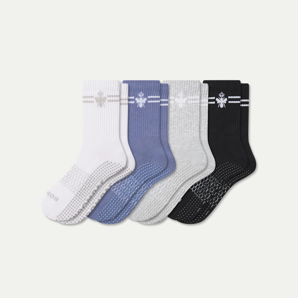 Gripper Half Calf - Oyster White Mix L [10554]