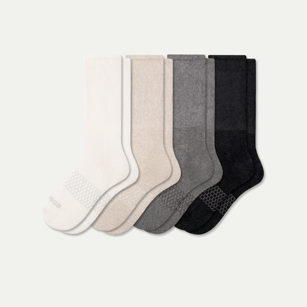 Ultra Stretch Calf Socks - Sandy Heather Mix L [10563]