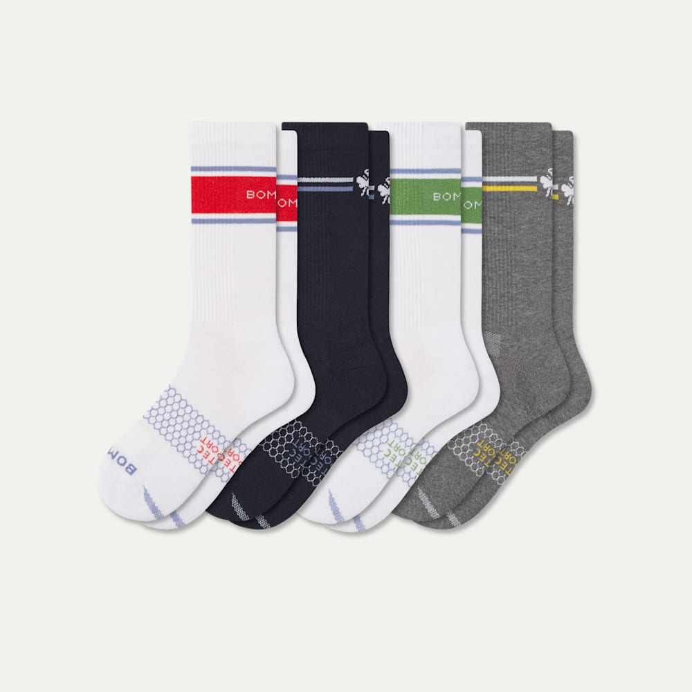 All-Purpose Performance Calf Socks - crimson navy mix L [10578]