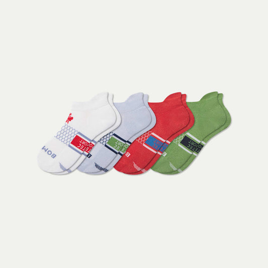 All-Purpose Performance Ankle Socks - crimson blue mix L [10579]