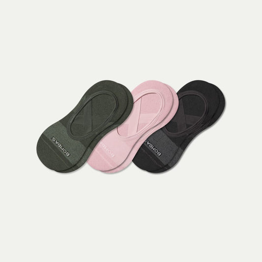 Studio Gripper Ballet No Show Socks - black rose mix L [10581]