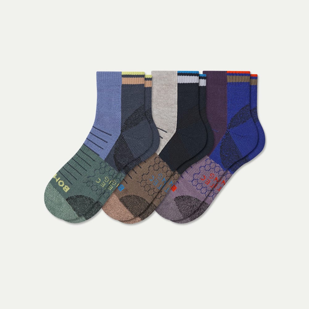 Hiking Quarter Sock 3-Pack - botanic blue mix L [10588]