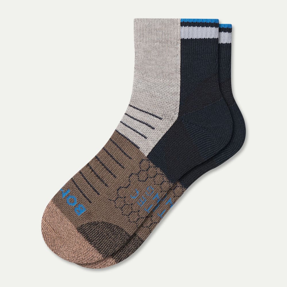 Hiking Quarter Socks - oat meal htr L [10619]