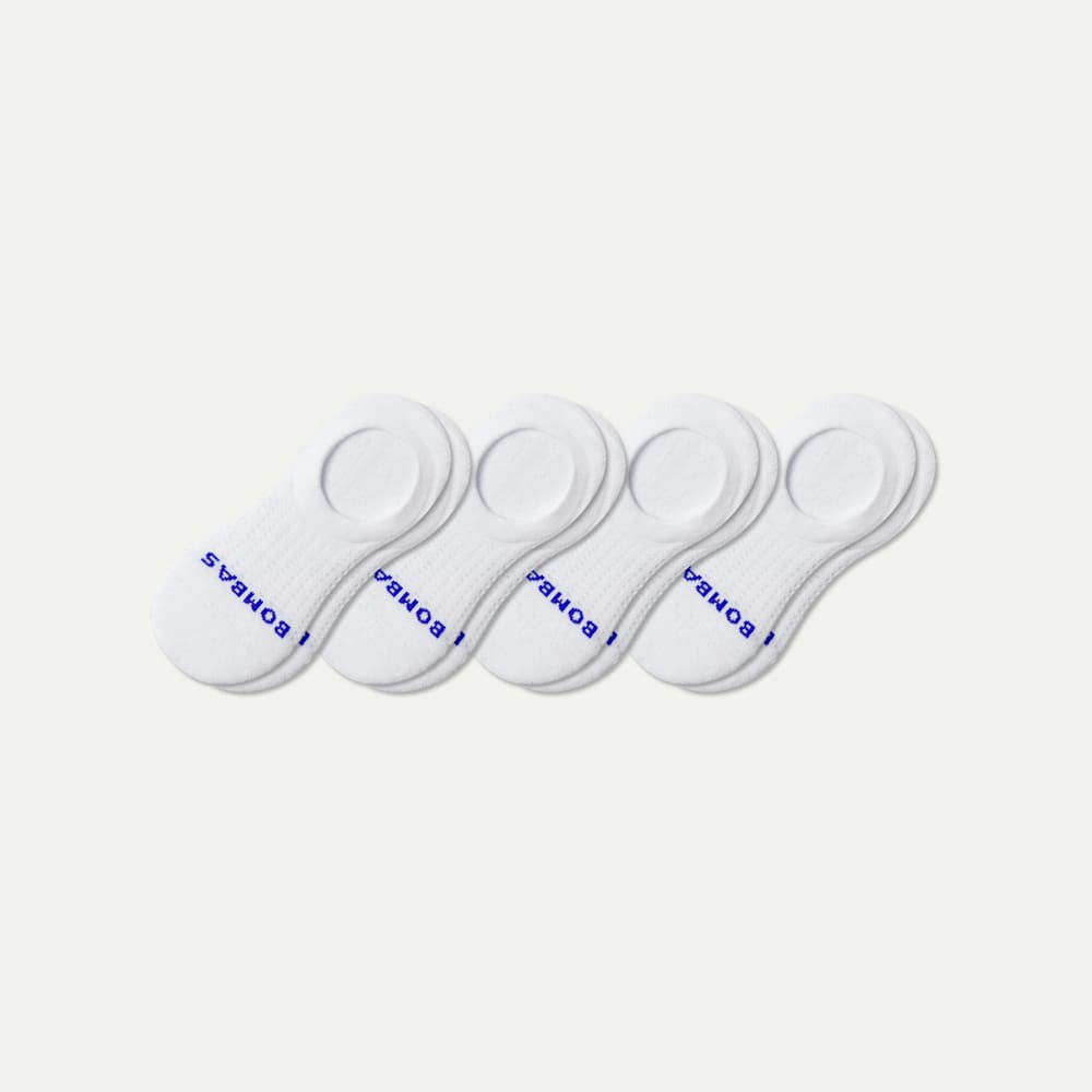 Performance Cushioned No Show Socks - white L [10909]