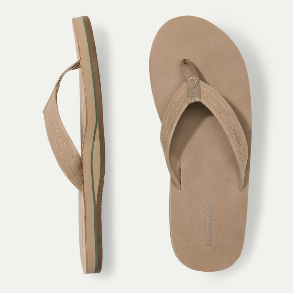Men's Sunrise Nubuck Flip Flop - Warm Taupe L2 [10928]