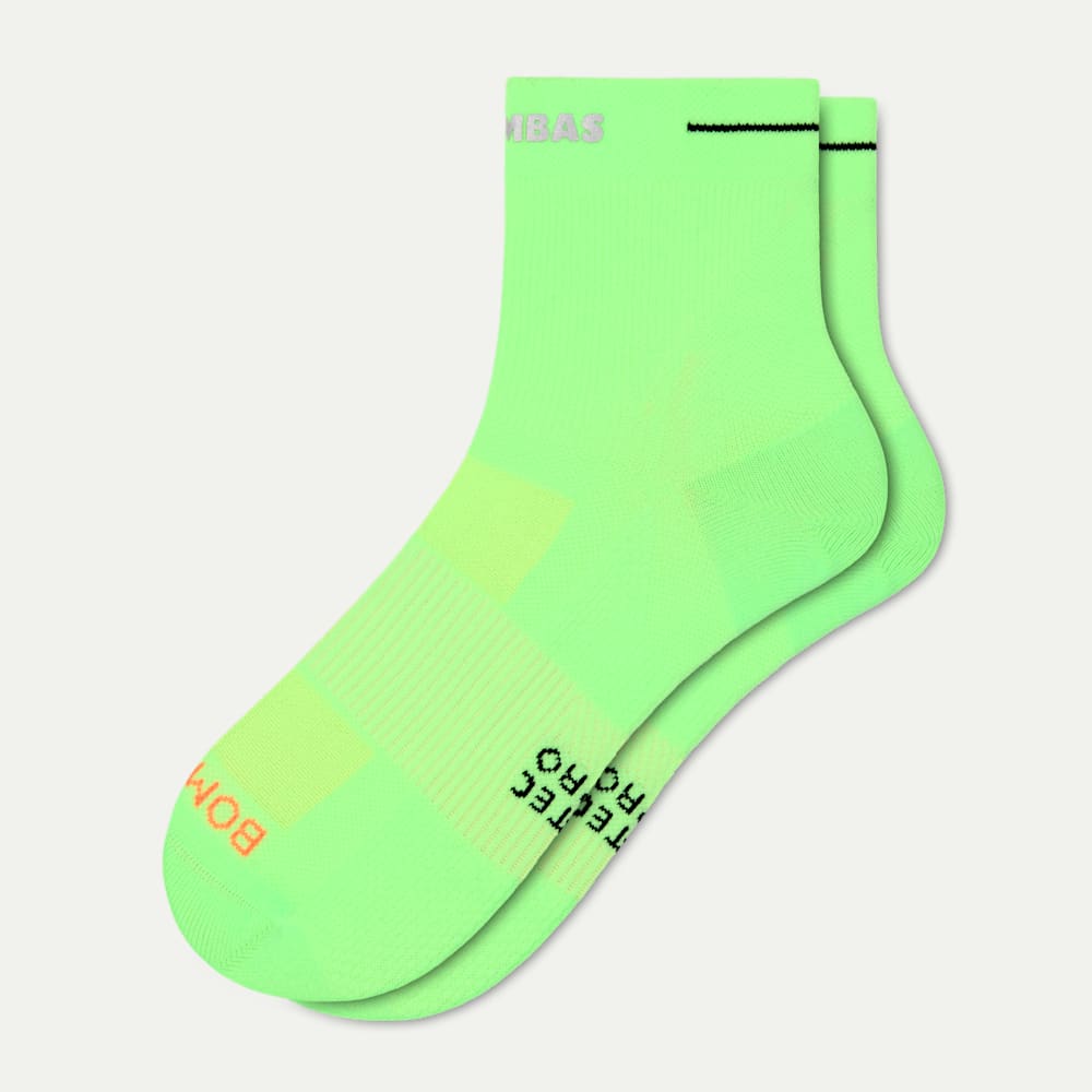 Run Pro Quarter Socks - neon lime L [11061]