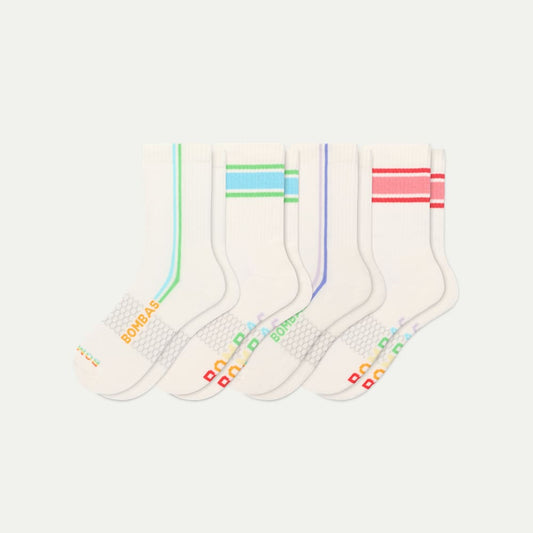Half Calf Socks - Pride Stripe Mix L [11188]