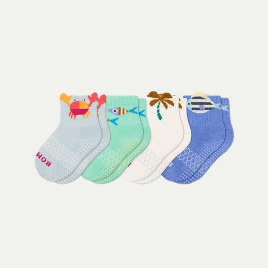 Toddler Gripper Calf Socks - Tropical Mix L [11202]