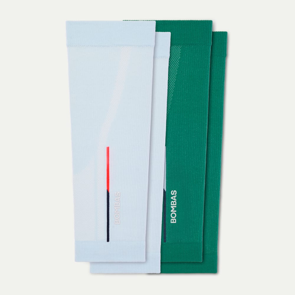 Performance Compression Calf Sleeves - Green Mist Mix L [11544]