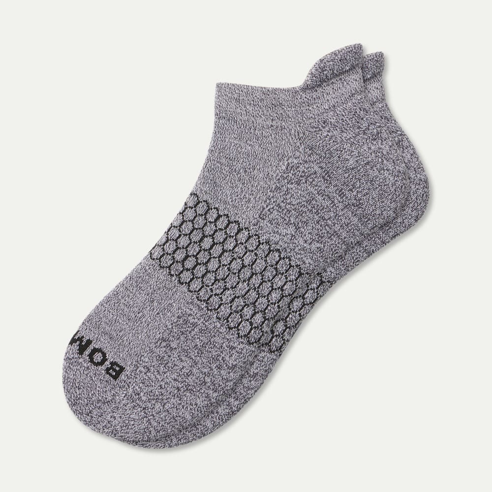Marl Ankle Socks - Charcoal / White L [3360]