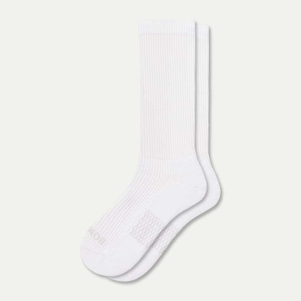 Modern Rib Calf Socks - Bright White L [5701]