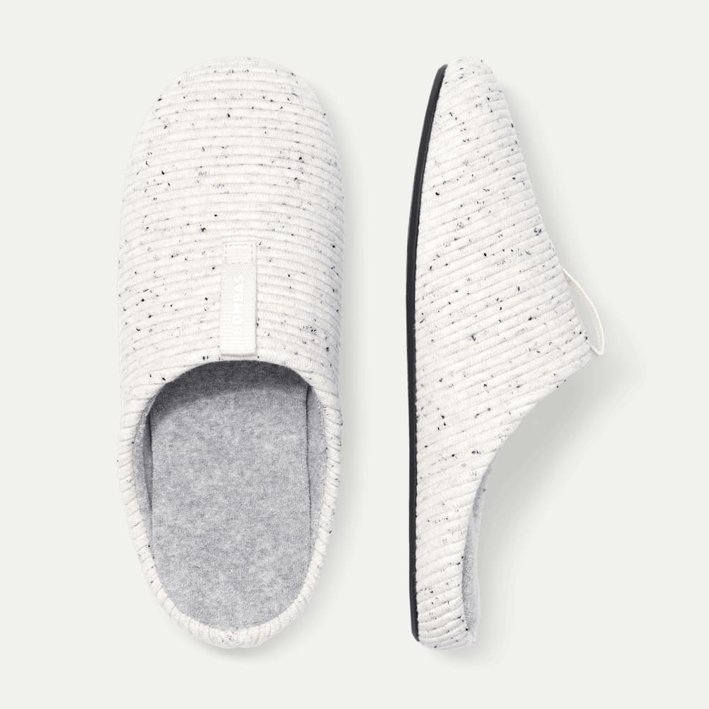 Women's Nest Slipper - Soft White Donegal - L [7733]