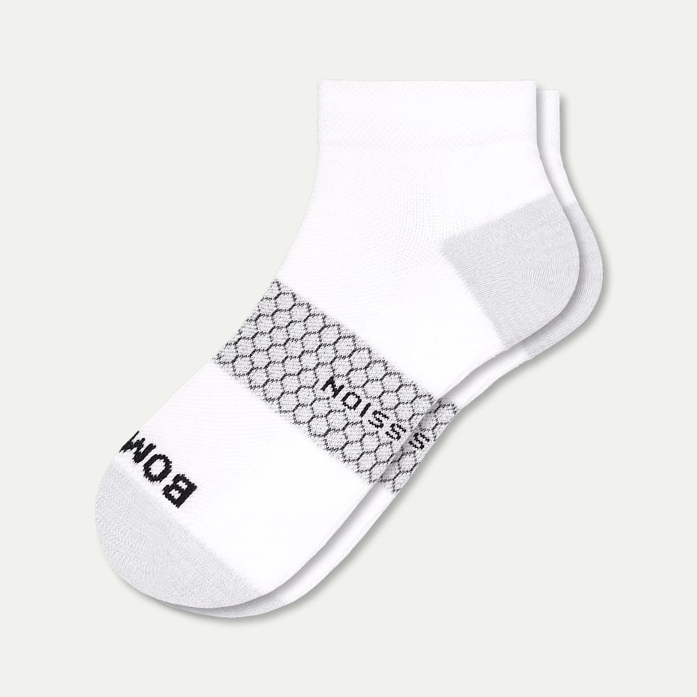 Ankle Compression Socks - Bright White - L [7761]