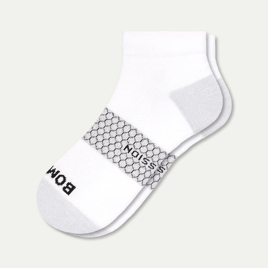 Ankle Compression Socks - Bright White - L [7761]