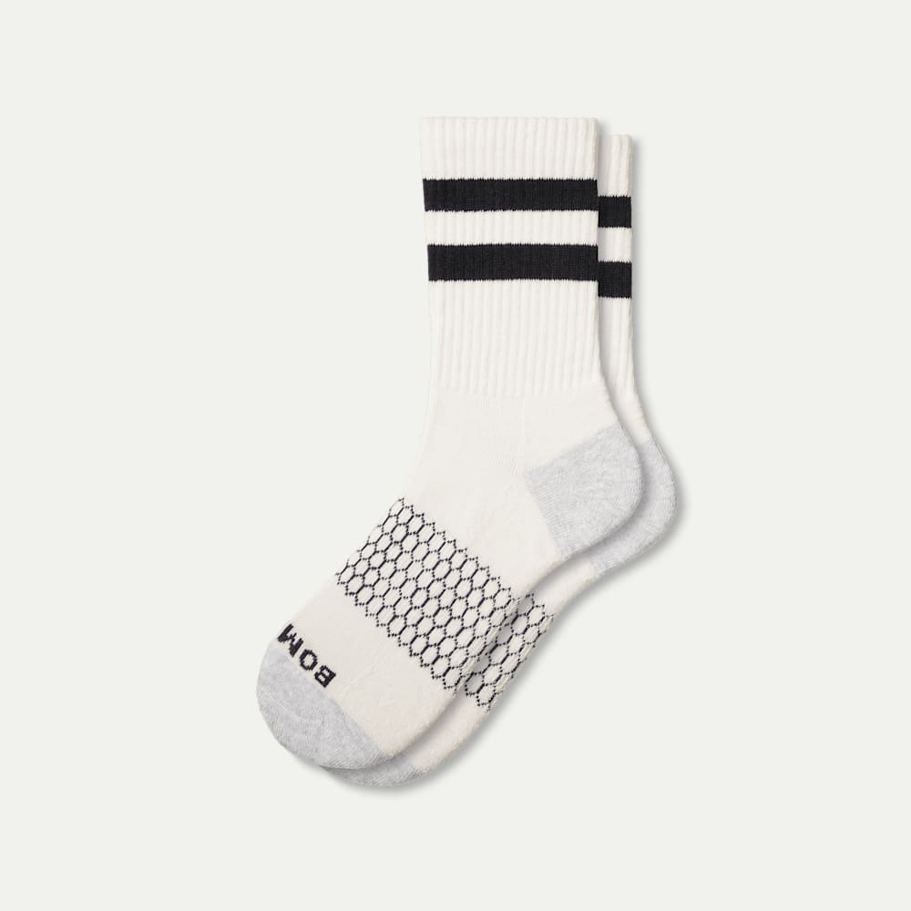 Half Calf Socks softwhite-black-layflat-1-transparent