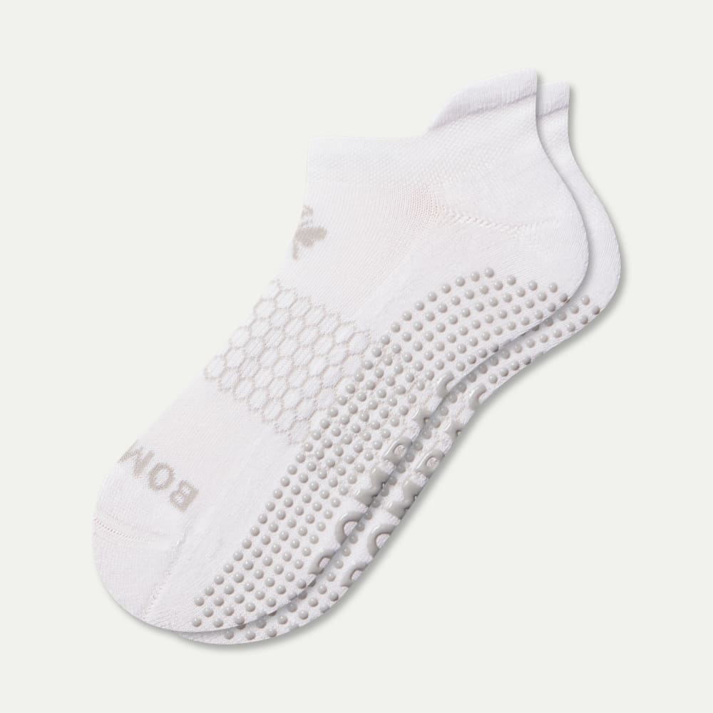 Gripper Ankle Socks - white L [7880]