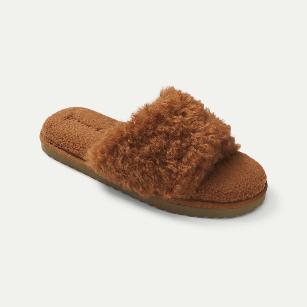 Women's Sunday Plush Slide - Dusted Cocoa L [8556]