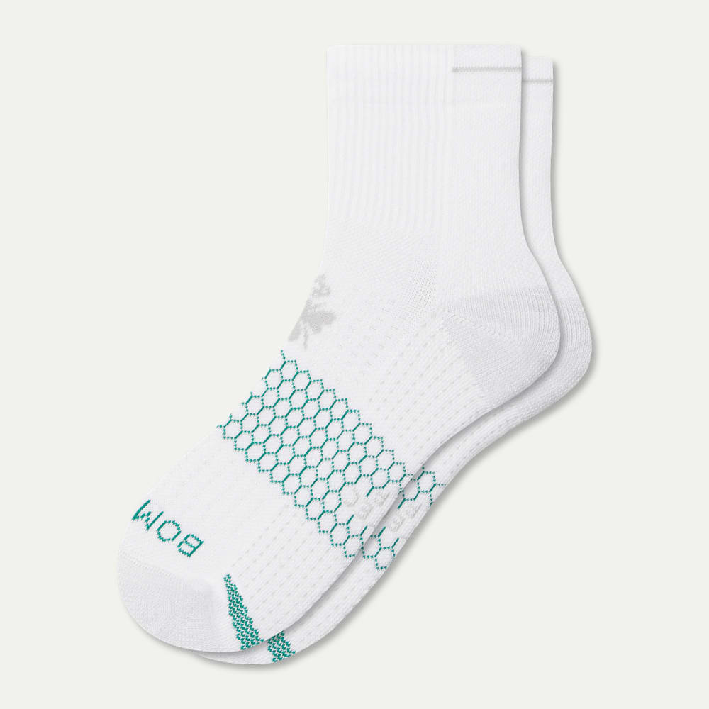 Golf Quarter Socks - White L [8602]