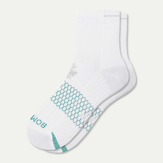 Golf Quarter Socks - White L [8602]