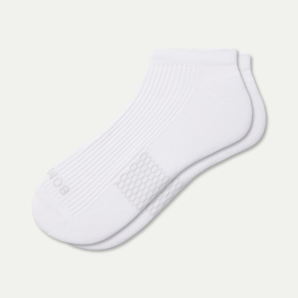 Modern Rib Ankle Socks - White L [8606]