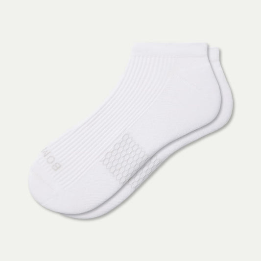 Modern Rib Ankle Socks - White L [8606]