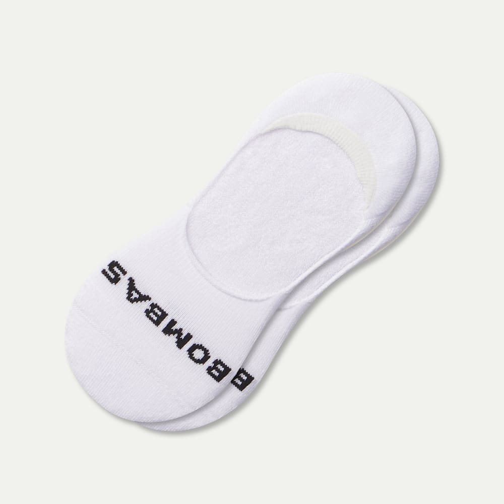 Mid-Cut No Show Socks - White L [8620]