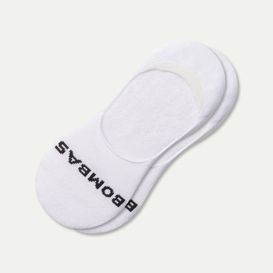 Mid-Cut No Show Socks - White L [8620]