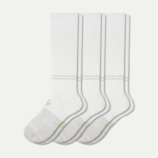 Youth All-Purpose Performance Team Sport Sock 3-Pack - White L [9026]