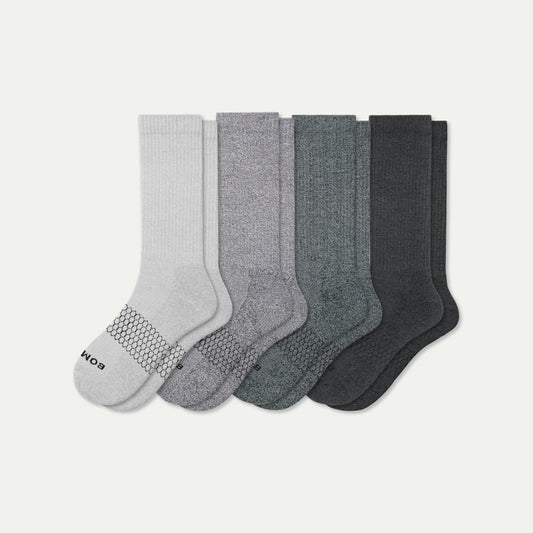 Marl Calf Sock 4-Pack - Shades L [9038]