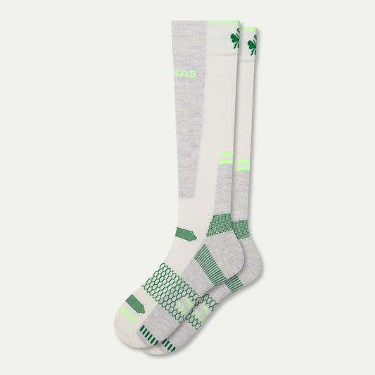 Mid-Cushion Merino Wool Ski & Snowboard Socks - feather grey L [9714]
