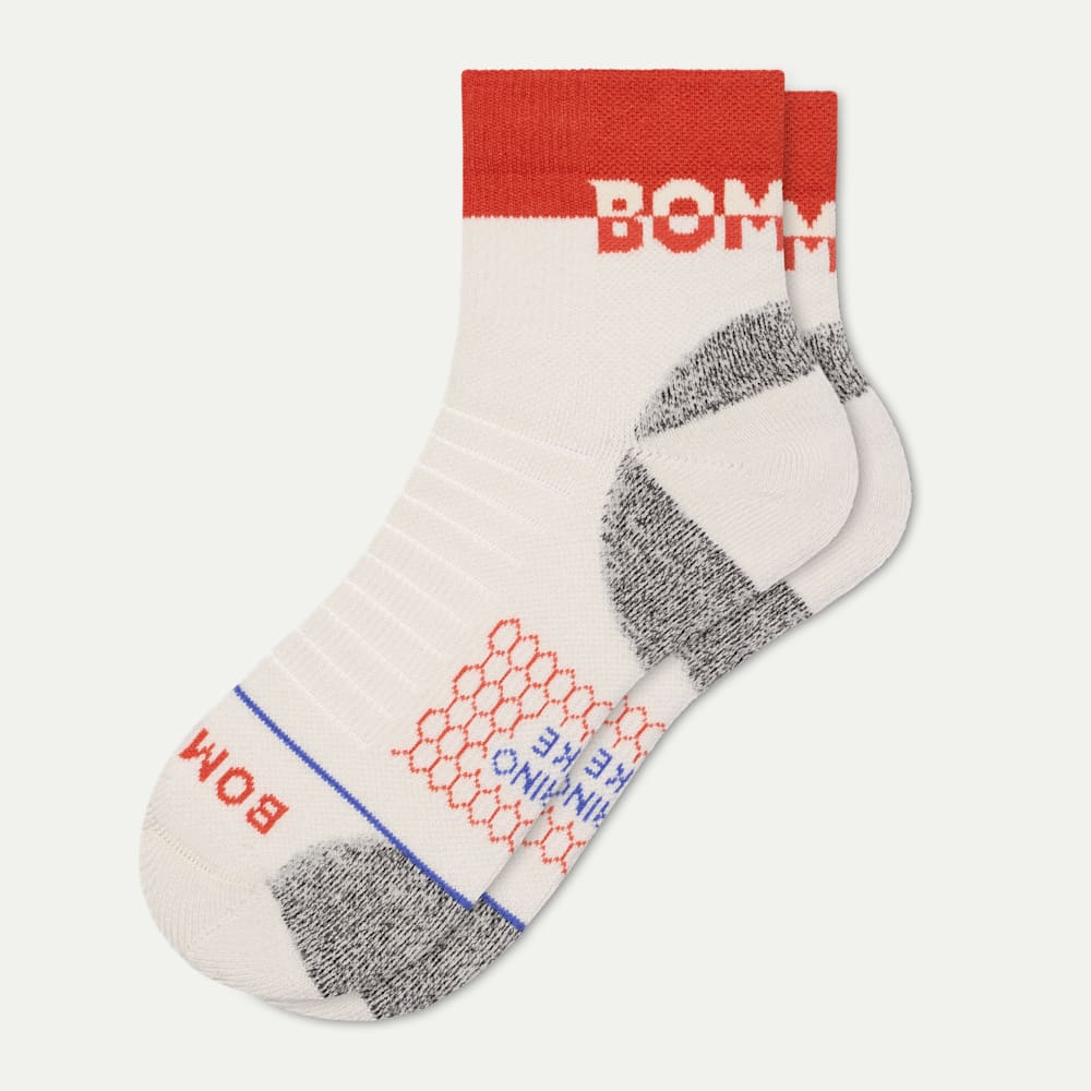 Merino Wool Blend Hiking Quarter Socks - vintage linen L [9718]