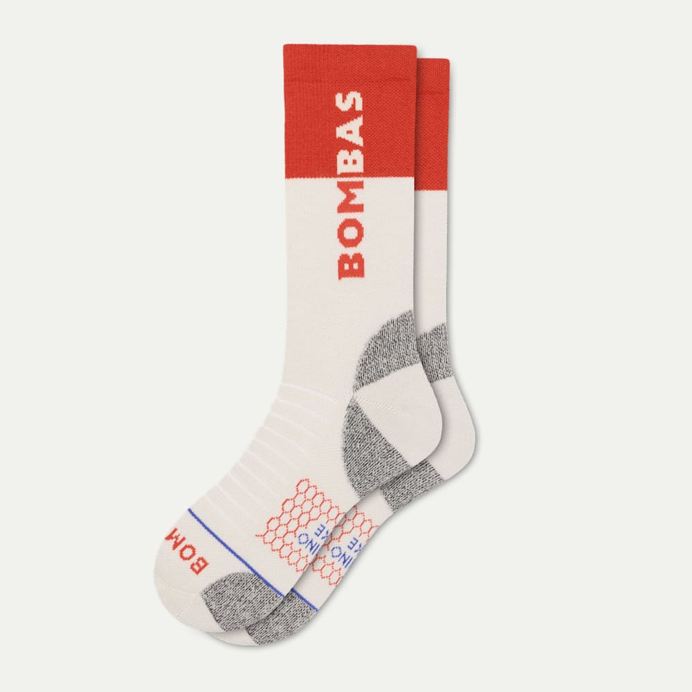 Merino Wool Blend Hiking Calf Socks - vintage linen L [9719]