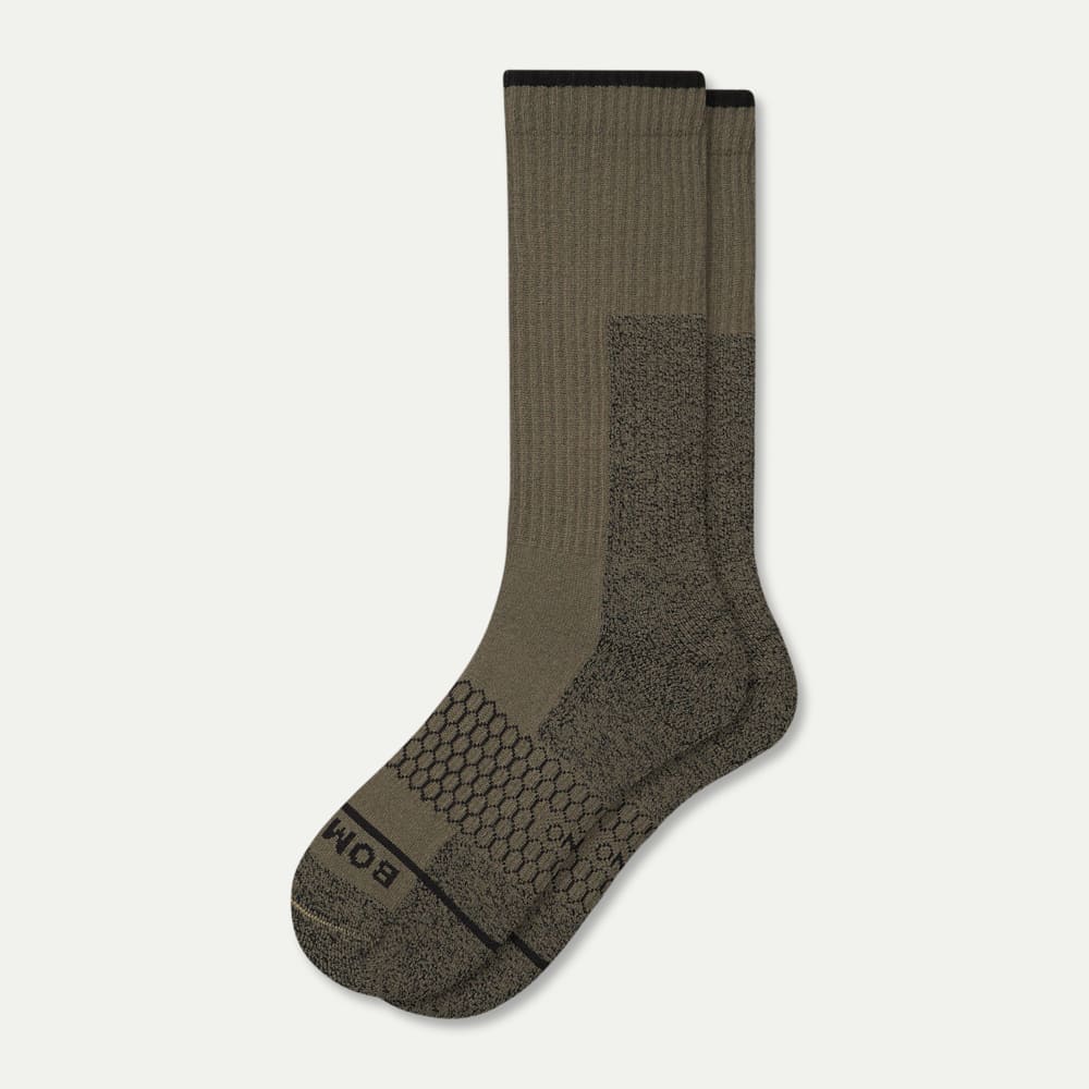 Ultra Strong Merino Blend Calf Socks - Slate Green L [9808]
