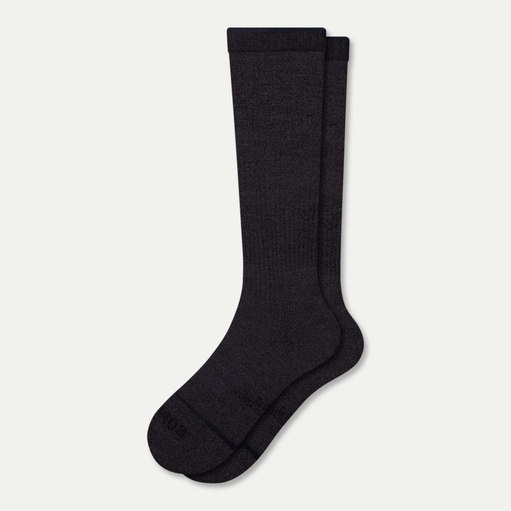 Merino Wool Everyday Compression Socks (15-20mmHg) - night bloom midnight navy L [9821]
