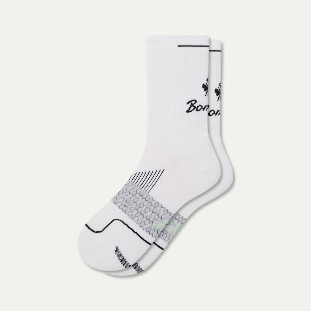 Running Half Calf Socks - white L [9929]