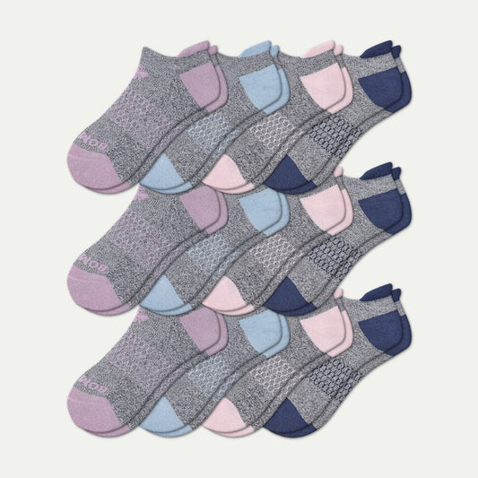 Women's Originals Ankle Sock 12-Pack - Baby Pink Mix L