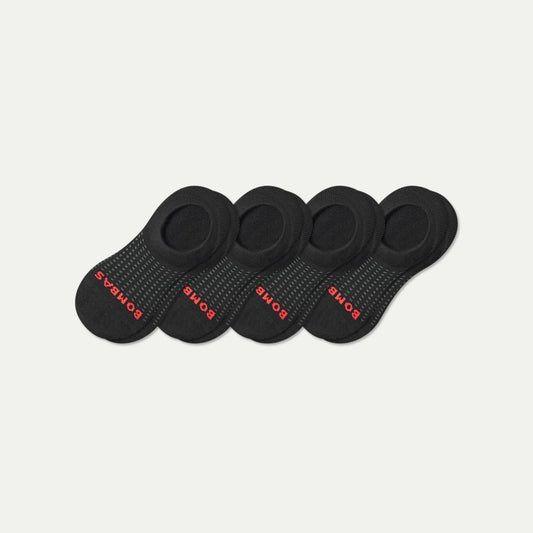 All Sport Cushioned No Show Sock 4-Pack - Black L