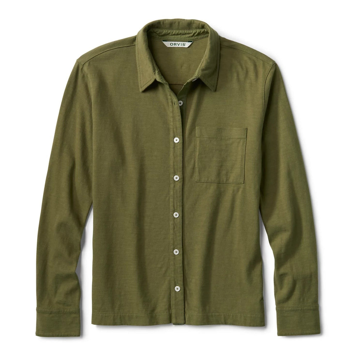 Orvis Budget Friendly - Women's Bromley Knit Button-Down Long-Sleeve Shirt