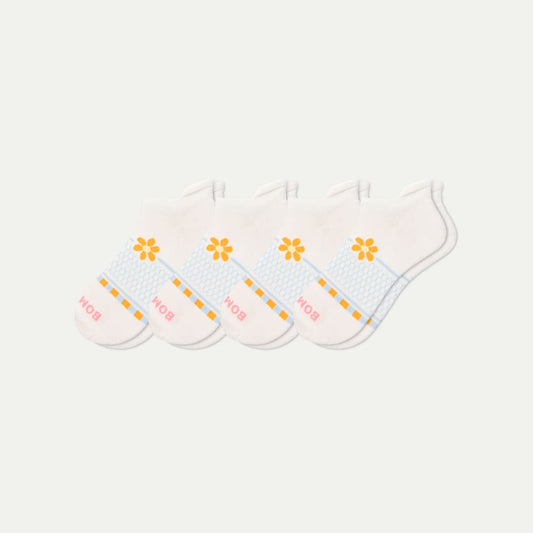 Women's Beach Day Ankle Sock 4-Pack - Cloud Bloom L
