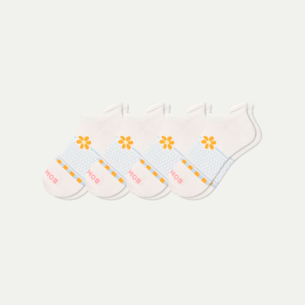 Women's Beach Day Ankle Sock 4-Pack - Cloud Bloom L