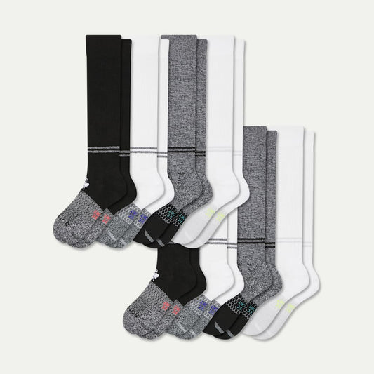 Youth All Sport Knee High Sock 8-Pack - Core Mix L