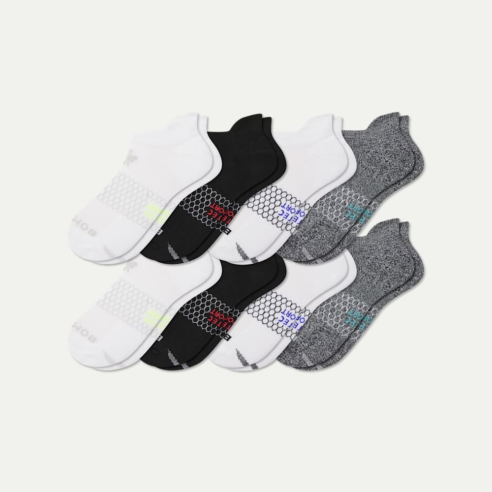 Women's All Sport Ankle Sock 8-Pack - Core Mix L