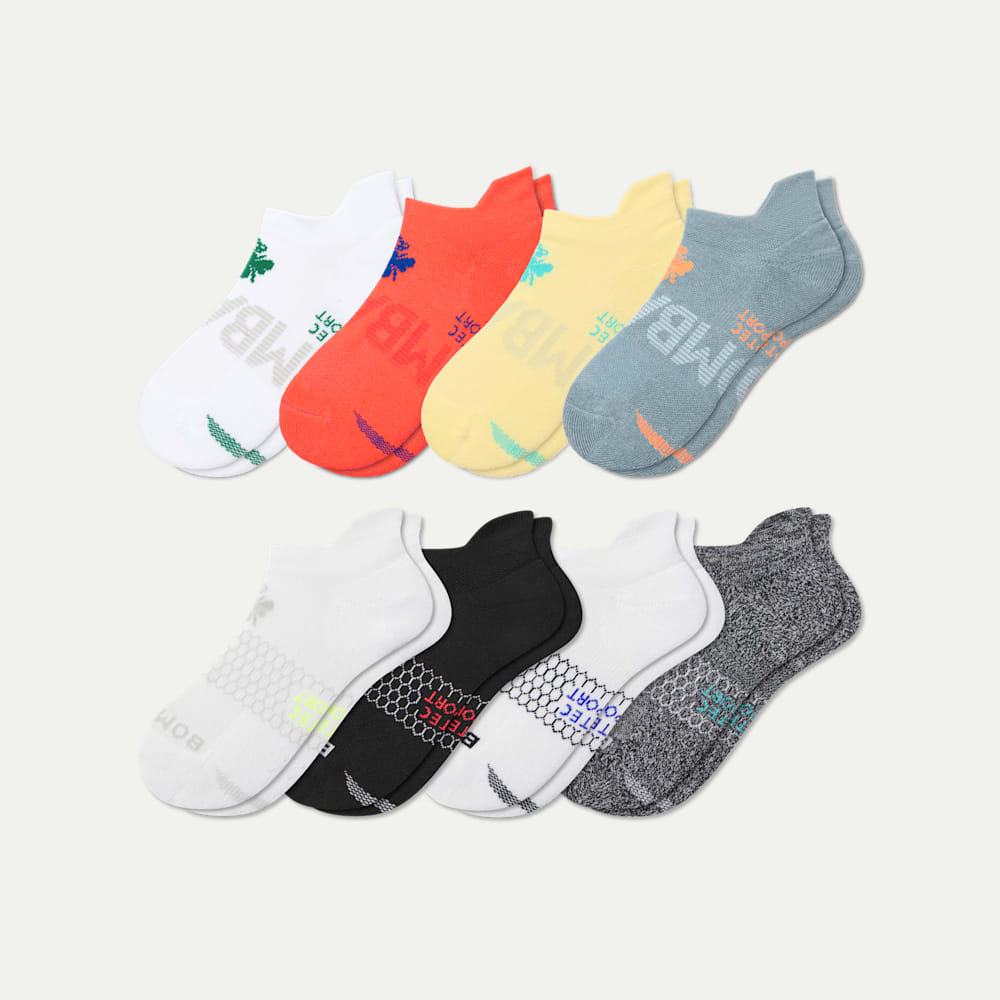 Youth All Sport Ankle Sock 8-Pack - Dawn Core Mix L