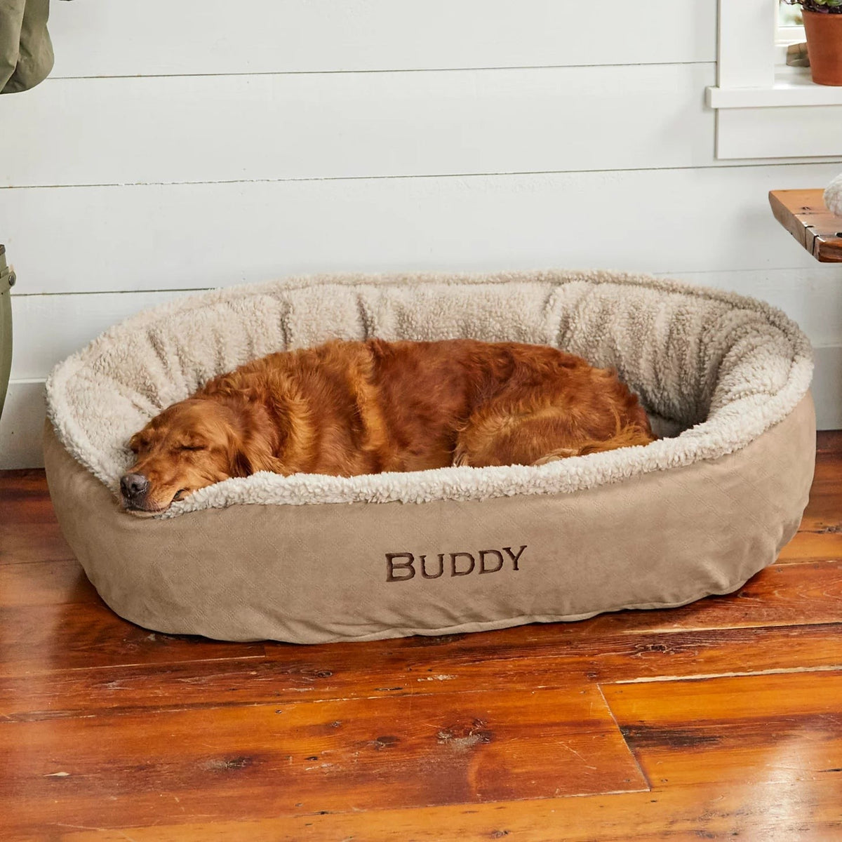 Orvis Budget Friendly - Orvis ComfortFill-EcoTM Wraparound Dog Bed with Fleece