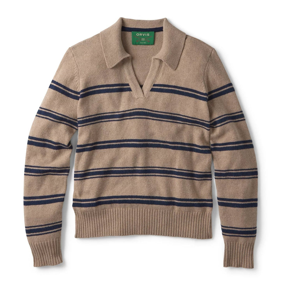 Orvis Popular Choice - Brookside Striped Polo Sweater